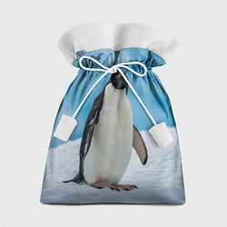 Мешок для подарков Пингвин на айсберге, цвет: 3D-принт