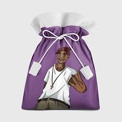 Мешок для подарков 2Pac Gangsta, цвет: 3D-принт