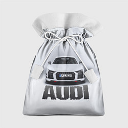 Мешок для подарков Audi серебро, цвет: 3D-принт