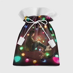 Мешок для подарков Парень с лампочками, цвет: 3D-принт