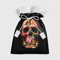 Мешок для подарков Расписной череп, цвет: 3D-принт