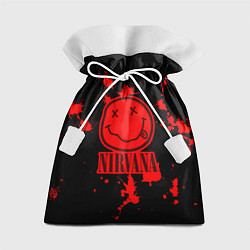 Мешок для подарков Nirvana: Blooded Smile, цвет: 3D-принт