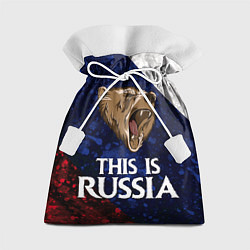 Мешок для подарков Russia: Roaring Bear, цвет: 3D-принт