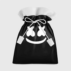 Мешок для подарков Marshmello: Black Face, цвет: 3D-принт