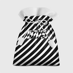 Мешок для подарков BTS: B&W Stripes, цвет: 3D-принт