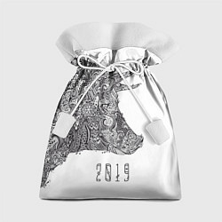Мешок для подарков Год свиньи 2019, цвет: 3D-принт