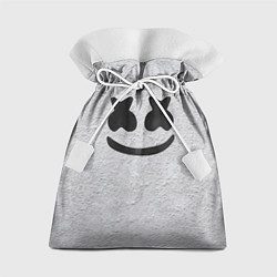 Мешок для подарков Marshmello: Grey Face, цвет: 3D-принт