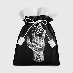 Мешок для подарков Rock me hard, цвет: 3D-принт