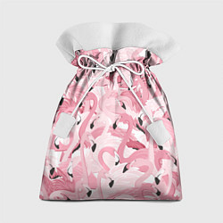 Мешок для подарков Розовый фламинго, цвет: 3D-принт