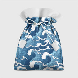 Мешок для подарков Морские волны графика, цвет: 3D-принт