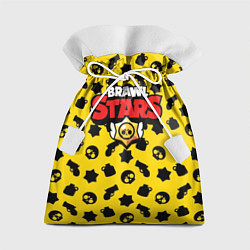 Мешок для подарков Brawl Stars: Yellow & Black, цвет: 3D-принт