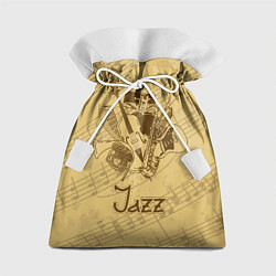 Мешок для подарков Jazz - musical instruments, цвет: 3D-принт