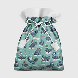 Мешок для подарков Голуби и червяки, цвет: 3D-принт