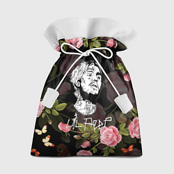 Мешок для подарков LIL PEEP ROSES, цвет: 3D-принт