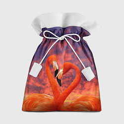 Мешок для подарков Flamingo Love, цвет: 3D-принт