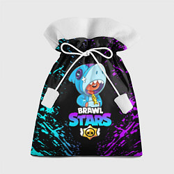Мешок для подарков BRAWL STARS LEON SHARK, цвет: 3D-принт
