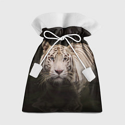 Мешок для подарков Белый тигр, цвет: 3D-принт