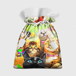 Мешок для подарков КОТЫ, цвет: 3D-принт