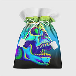 Мешок для подарков Neon skull, цвет: 3D-принт