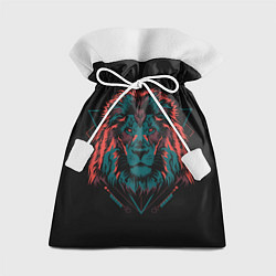 Мешок для подарков Лев на закате, цвет: 3D-принт