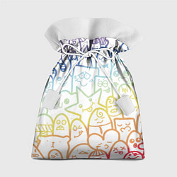Мешок для подарков Радужные дудлы, цвет: 3D-принт