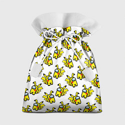 Мешок для подарков Among us Pikachu, цвет: 3D-принт