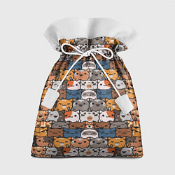 Мешок для подарков Котейки, цвет: 3D-принт
