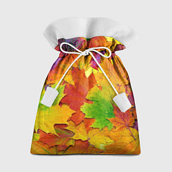 Мешок для подарков Осенние листья, цвет: 3D-принт