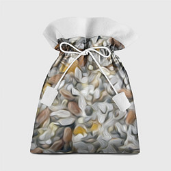 Мешок для подарков Желто-серый каменный узор, цвет: 3D-принт