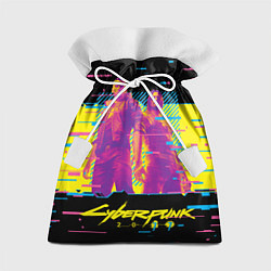 Мешок для подарков Cyberpunk 2077 - Взлом системы, цвет: 3D-принт