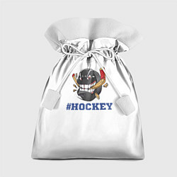 Мешок для подарков Хоккей, цвет: 3D-принт