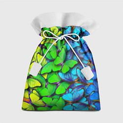 Мешок для подарков Радужные бабочки, цвет: 3D-принт