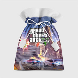 Мешок для подарков ЭКШЕН Grand Theft Auto V, цвет: 3D-принт