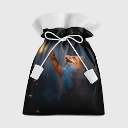 Мешок для подарков Лиса и огонек, цвет: 3D-принт