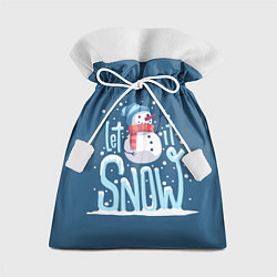 Мешок для подарков Пусть идет снег, цвет: 3D-принт