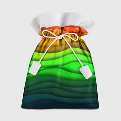 Мешок для подарков Цветные волны, цвет: 3D-принт