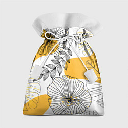 Мешок для подарков Цветы, цвет: 3D-принт