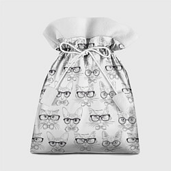 Мешок для подарков Кошки в очках, цвет: 3D-принт