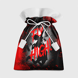 Мешок для подарков FLY HIGH ВОЛЕЙБОЛ!!, цвет: 3D-принт
