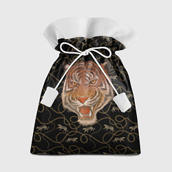 Мешок для подарков Морда тигра, цвет: 3D-принт