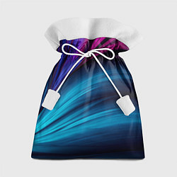 Мешок для подарков НЕОНОВЫЙ ПОЛОСЫ, цвет: 3D-принт