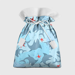 Мешок для подарков Акулы паттерн, цвет: 3D-принт
