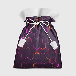 Мешок для подарков НЕОН СОТЫ 3D, цвет: 3D-принт