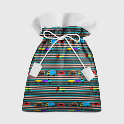 Мешок для подарков Детский полосатый узор, цвет: 3D-принт