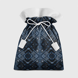 Мешок для подарков Темный синий абстрактный узор, цвет: 3D-принт