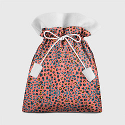 Мешок для подарков Леопардовый принт на розовом, цвет: 3D-принт