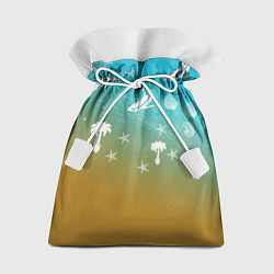 Мешок для подарков Морское ассорти, цвет: 3D-принт