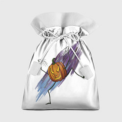 Мешок для подарков Агрессивная тыква, цвет: 3D-принт