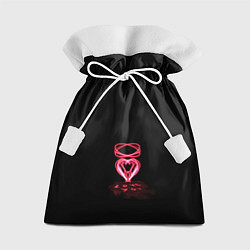 Мешок для подарков Плавленное сердце, цвет: 3D-принт