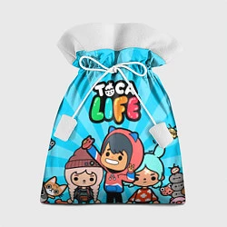 Мешок для подарков Toca Life: Friends, цвет: 3D-принт